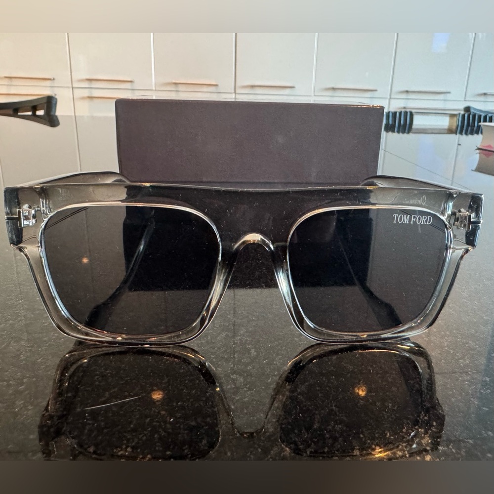 Tom Ford Transparent Gray Sunglasses